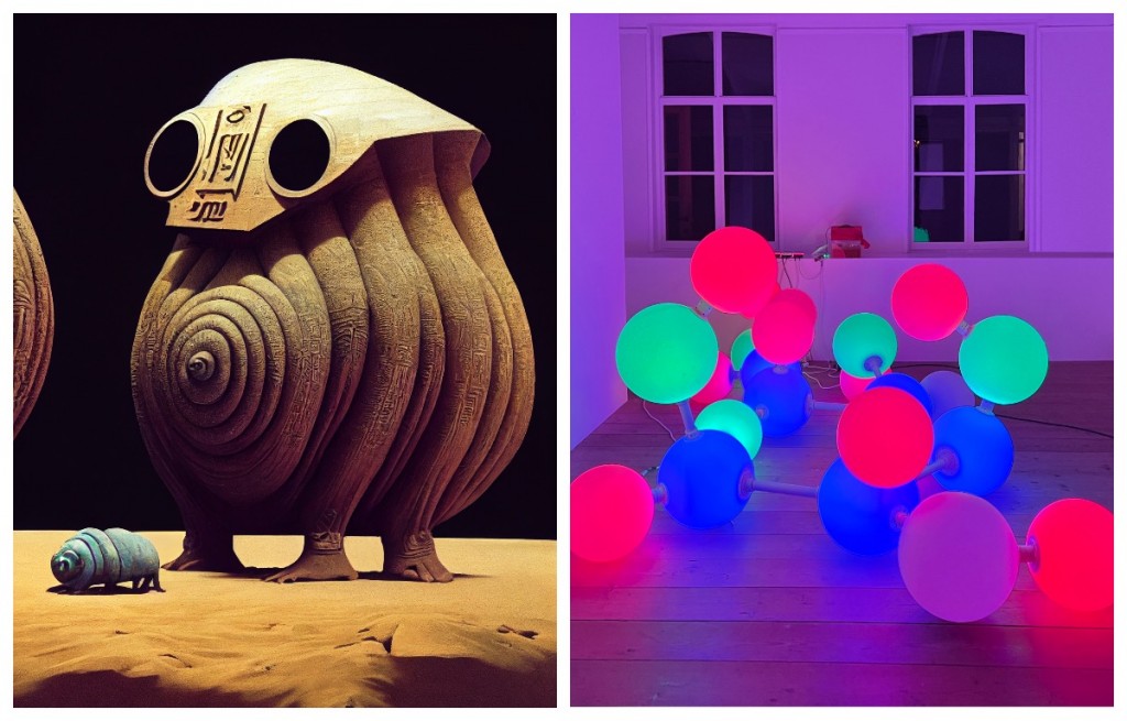 Alexandra Dementieva, Their Portraits, video, 2023. Alexandra Dementieva, Source of Energy, installation, 2021. Supported by CYLAND Media Art Lab